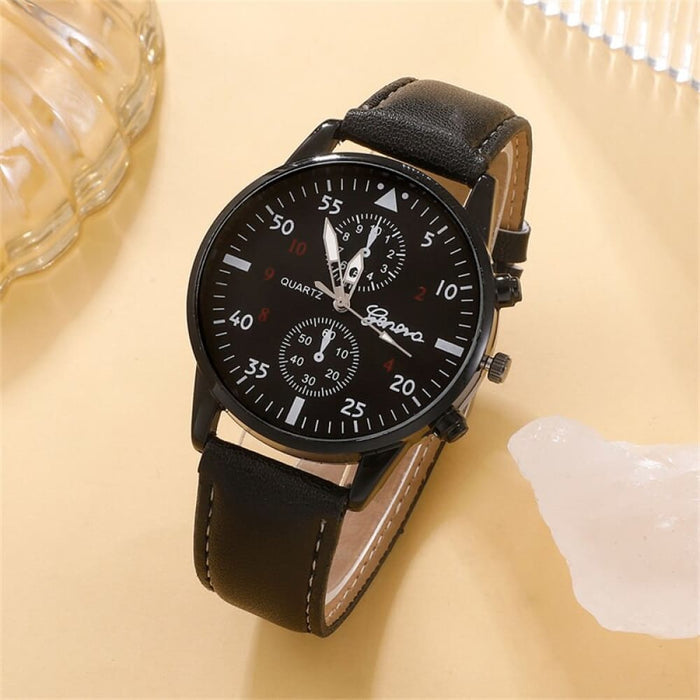 5pcs Set Fashion Mens Sports Watches Man Business Quartz