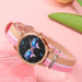 5pcs Set Fashion Women Watches Ladies Dress Nylon Quartz