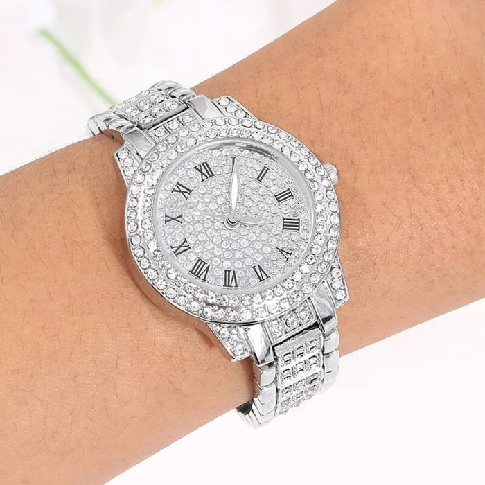 5pcs Jewels Set Watches Women Ladies Watch Simple Casual