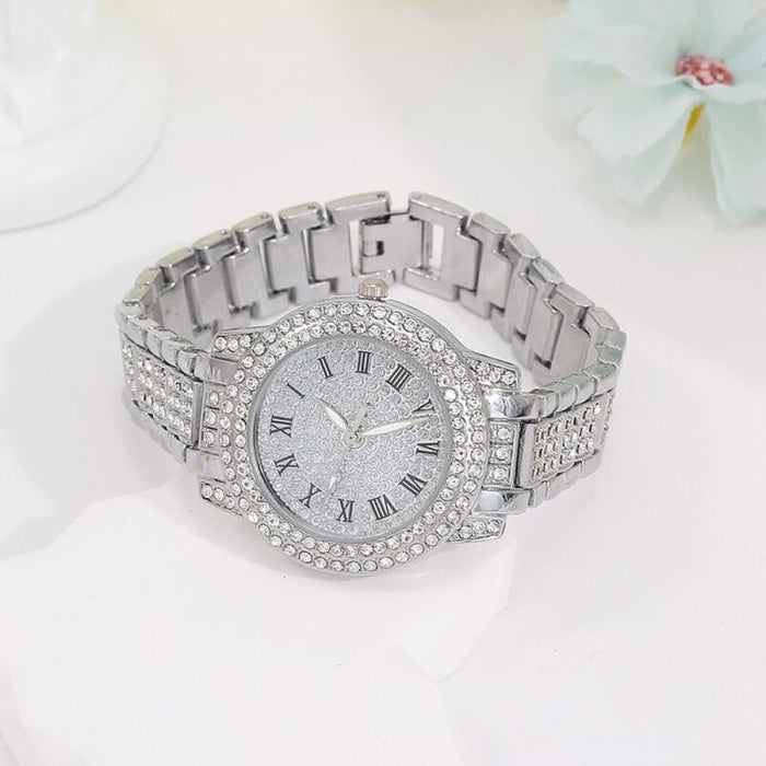 5pcs Jewels Set Watches Women Ladies Watch Simple Casual