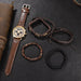 5pcs Men Quartz Watches Bracelet Watch Set For Business