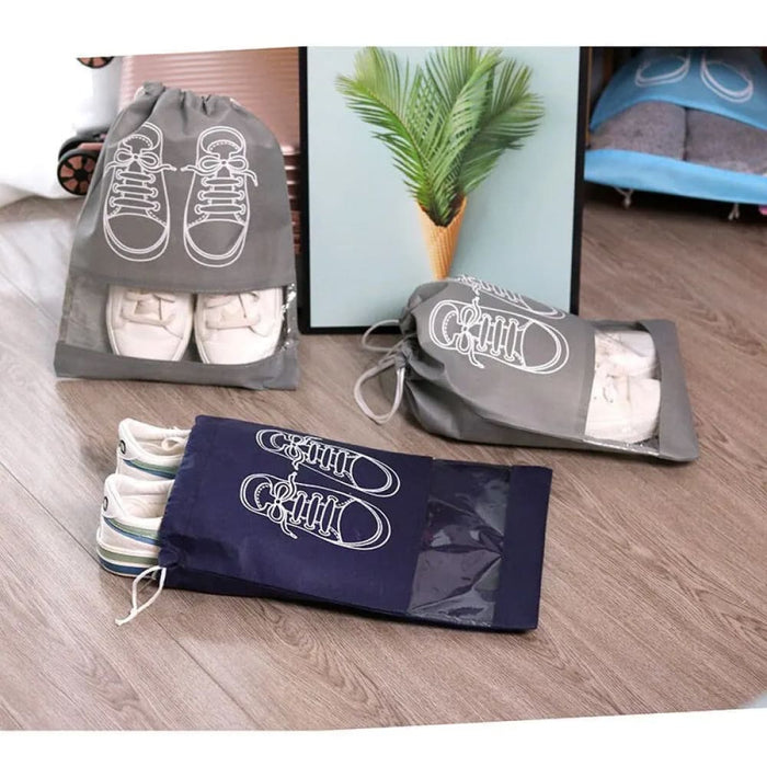 5pcs Shoe Storage Bag Thickened Non Woven Fabric Large