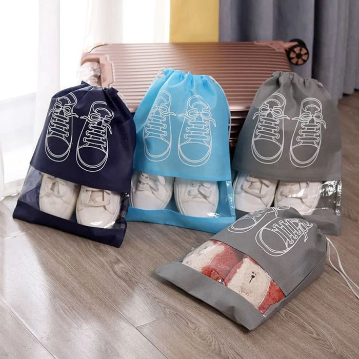 5pcs Shoe Storage Bag Thickened Non Woven Fabric Large