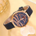 5pcs Set Women Fashion Quartz Watch Female Clock Moon Dial