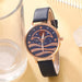 5pcs Set Women Fashion Quartz Watch Female Clock Moon Dial