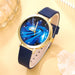 5pcs Set Women Starry Sky Dial Watch Brand Design Female