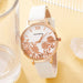 5pcs Set Womens Bracelet Quartz Watches For Women Leather