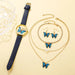 5pcs Set Womens Fashion Quartz Watch Female Clock Butterfly