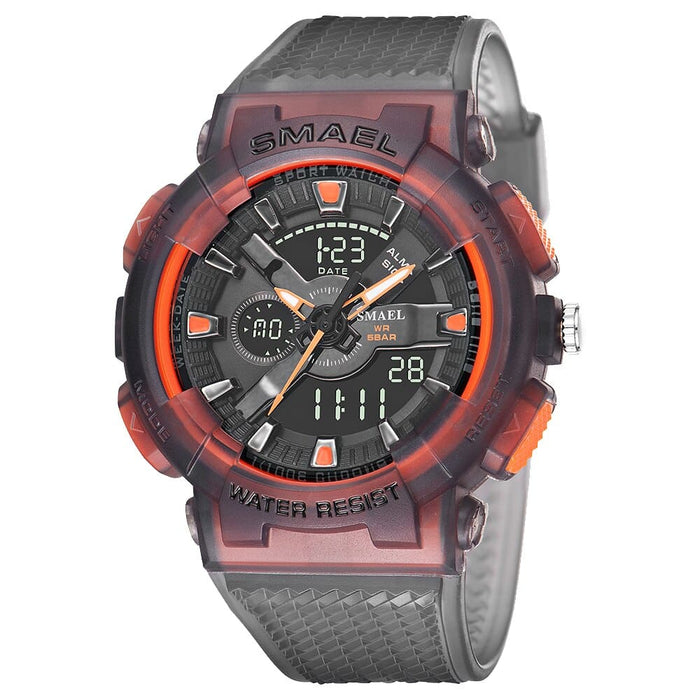 6 In 1 Dual Display Waterproof Sport Watch