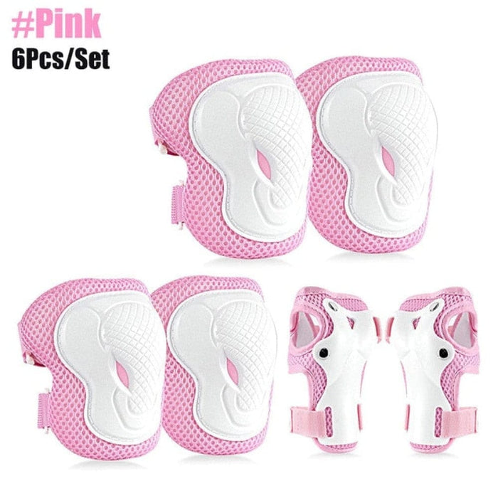 6 In 1 Kids/youth Protective Gear Set Knee Elbow Pads