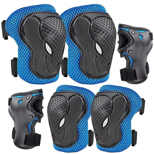 6 In 1 Kids/youth Protective Gear Set Knee Elbow Pads Wrist