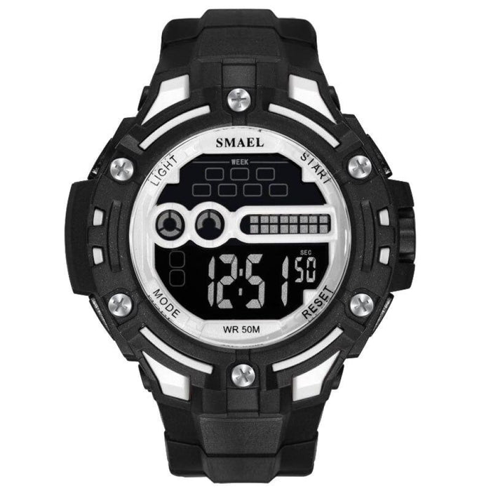 6 In 1 Men’s 40m Waterproof Digital Led Wrist Watch