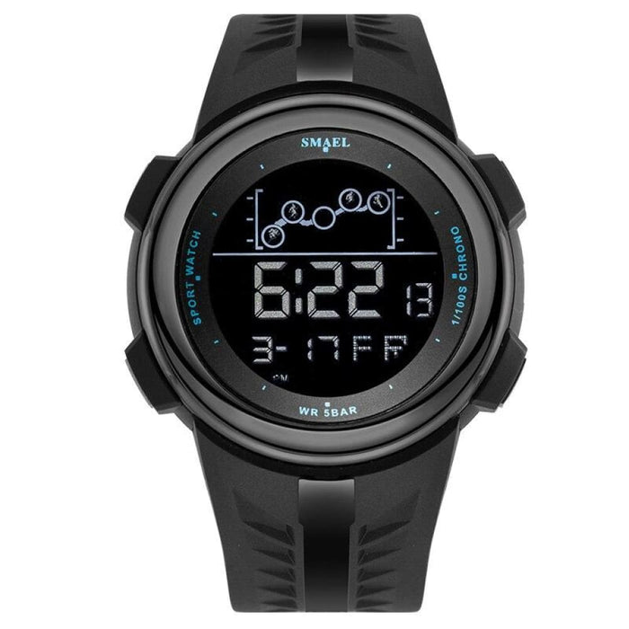 6 In 1 Men’s 30m Waterproof Sport Led Digital Wrist Watch