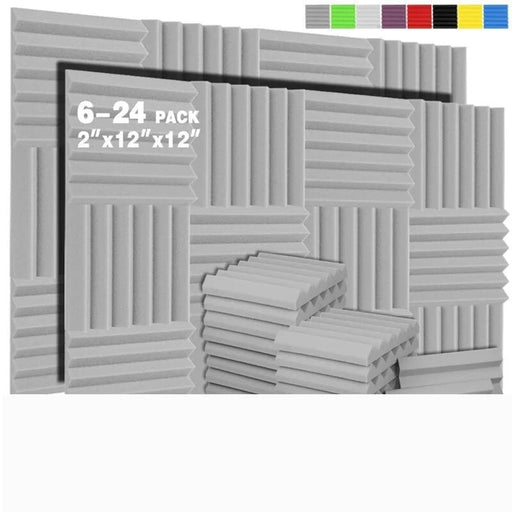 6-24 Pack Acoustic Foam Wedge Studio Soundproofing Panels