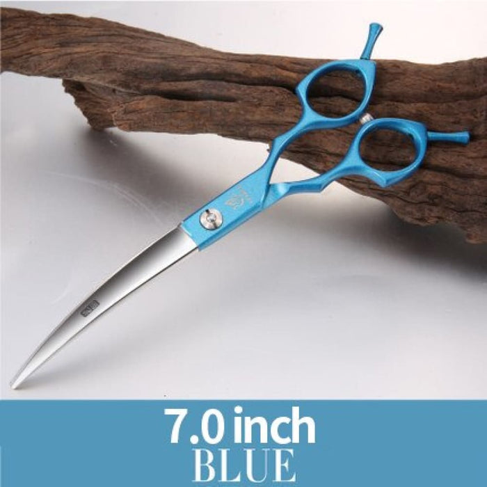 6.5 7.0inch Jp440c Curved Thinning Straight Scissors Dog