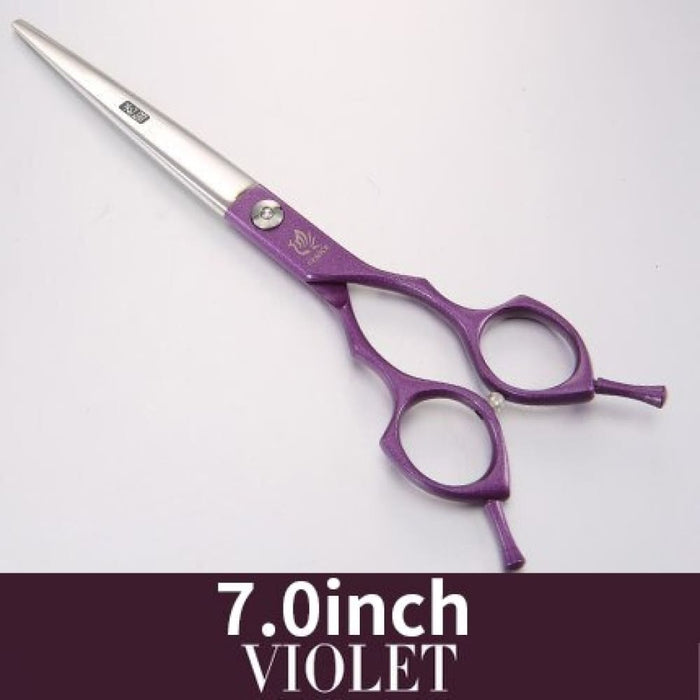 6.5 7.0inch Jp440c Curved Thinning Straight Scissors Dog