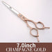 6.5 7.0inch Jp440c Curved Thinning Straight Scissors Dog