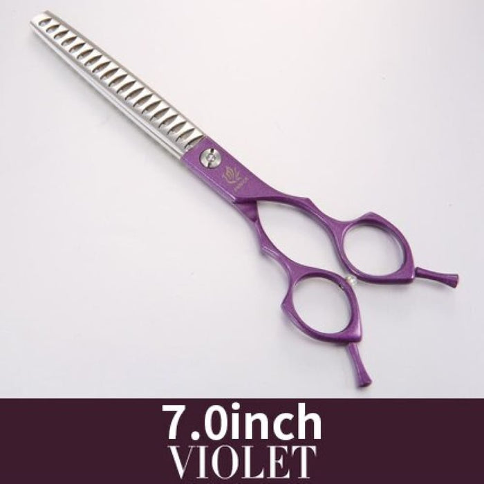 6.5 7.0inch Jp440c Curved Thinning Straight Scissors Dog