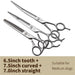 6.5 7.0 7.5 8.0 Pet Grooming Scissors Set Dog Hair Cutting