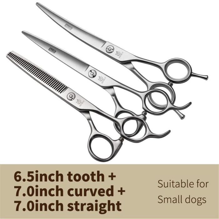 6.5 7.0 7.5 8.0 Pet Grooming Scissors Set Dog Hair Cutting