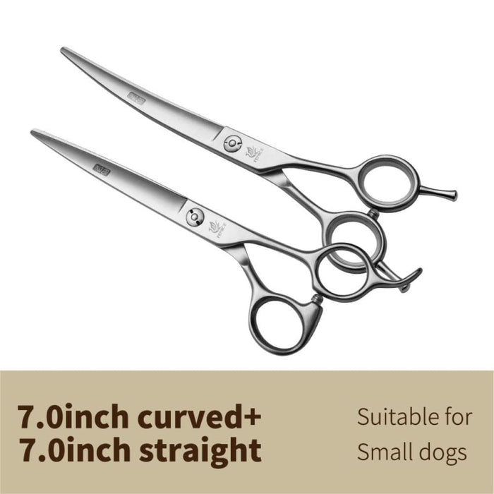 6.5 7.0 7.5 8.0 Pet Grooming Scissors Set Dog Hair Cutting