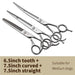 6.5 7.0 7.5 8.0 Pet Grooming Scissors Set Dog Hair Cutting