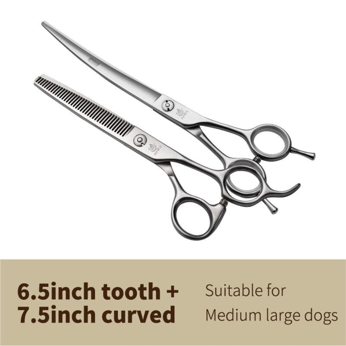 6.5 7.0 7.5 8.0 Pet Grooming Scissors Set Dog Hair Cutting