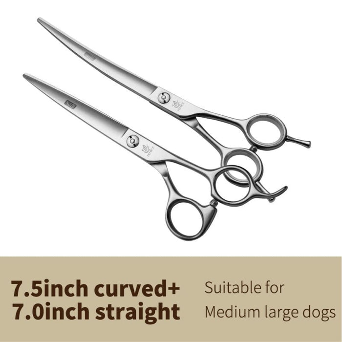 6.5 7.0 7.5 8.0 Pet Grooming Scissors Set Dog Hair Cutting