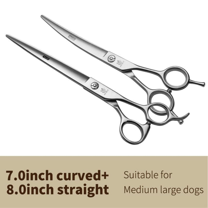 6.5 7.0 7.5 8.0 Pet Grooming Scissors Set Dog Hair Cutting