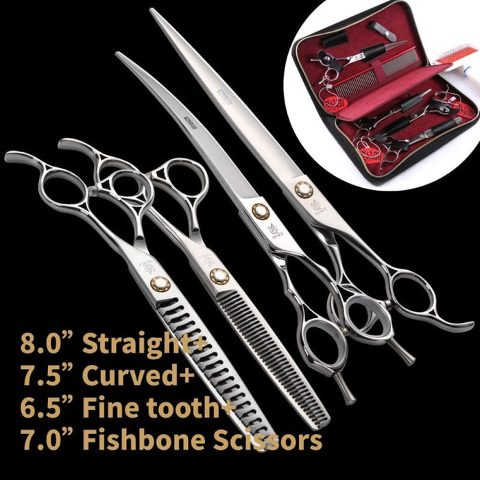 6.5 7 7.5 8 Inch Professional Pet Dogs Grooming Scissors