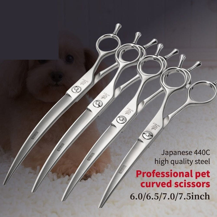 6 6.5 7 7.5 Inch Professional Curved Pet Dogs Grooming