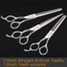 6.5 7 Inch Professional Left Hand Pet Dog Grooming Scissors