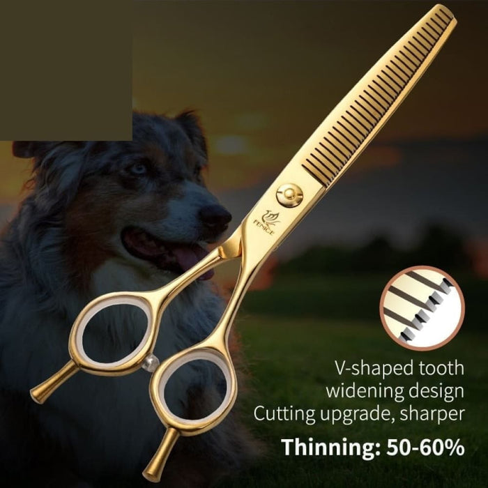 6.5 Inch Pet Dog Grooming Scissors Bichon Teddy Thinning