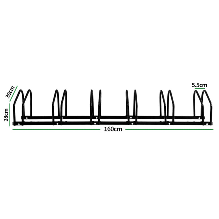 Goslash Picks 6-bikes Stand Bicycle Bike Rack Floor Parking