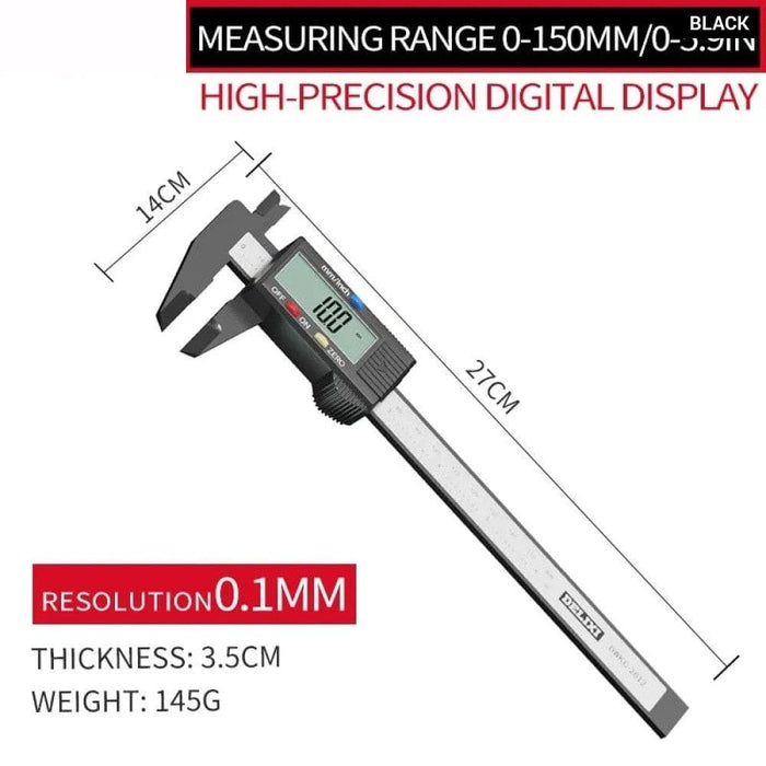 6 Inch Electronic Digital Ruler Vernier Caliper Measuring