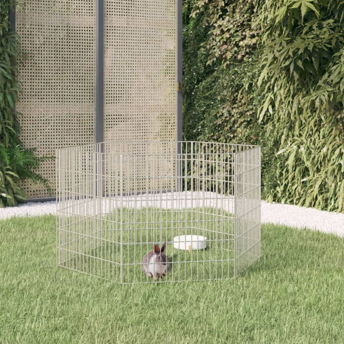 6-panel Rabbit Cage 54x60 Cm Galvanised Iron Oiopit