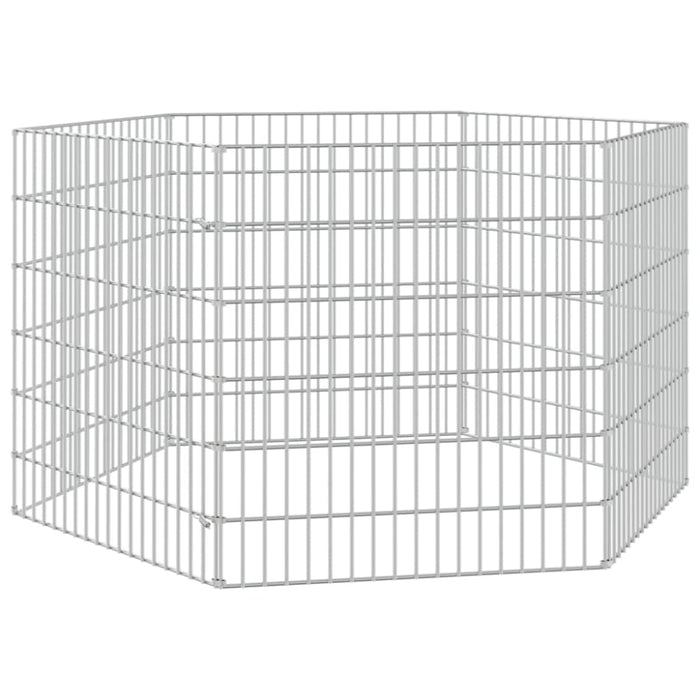 6-panel Rabbit Cage 54x60 Cm Galvanised Iron Oiopit