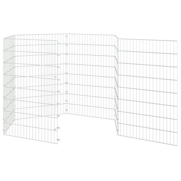 6-panel Rabbit Cage 54x80 Cm Galvanised Iron Oiopii