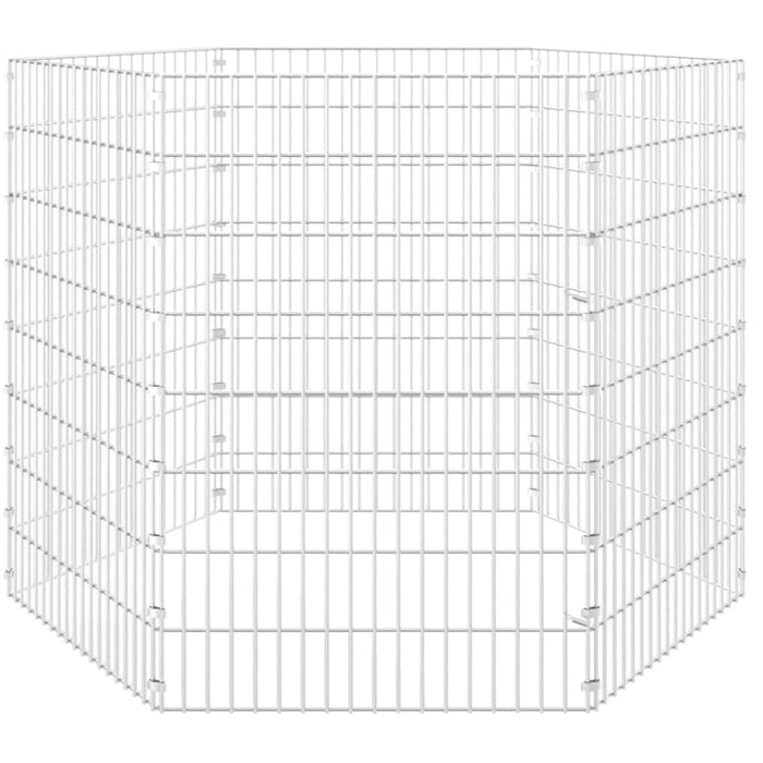 6-panel Rabbit Cage 54x80 Cm Galvanised Iron Oiopii