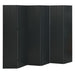 6-panel Room Divider Black 240x180 Cm Steel Ttpkba