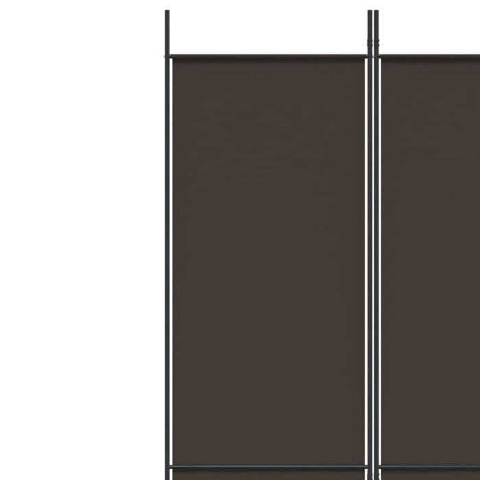 6-panel Room Divider Brown 300x220 Cm Fabric Tpbxbi