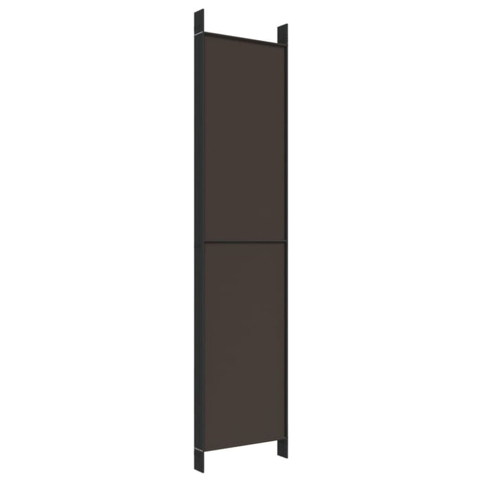 6-panel Room Divider Brown 300x220 Cm Fabric Tpbxbi