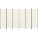 6 Panel Room Divider Cream White Gl38