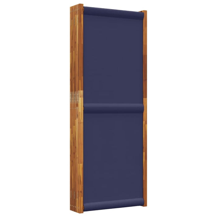 6-panel Room Divider Dark Blue 420x180 Cm Abbttlx