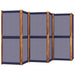 6-panel Room Divider Dark Blue 420x180 Cm Abbttlx