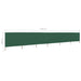 6-panel Wind Screen Fabric 800x160 Cm Green Aiono