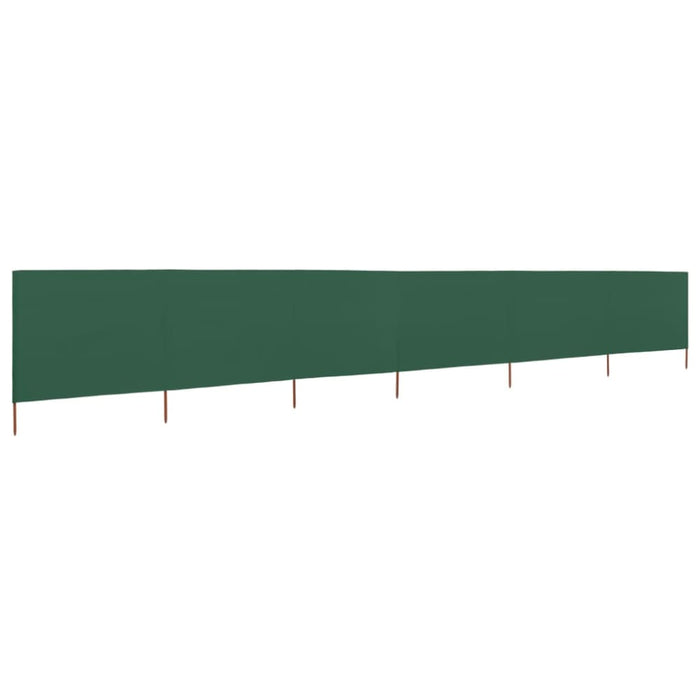 6-panel Wind Screen Fabric 800x160 Cm Green Aiono