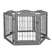 6 Panels Pet Dog Playpen Puppy Exercise Cage Enclosure