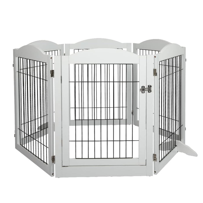 6 Panels Pet Dog Playpen Puppy Exercise Cage Enclosure