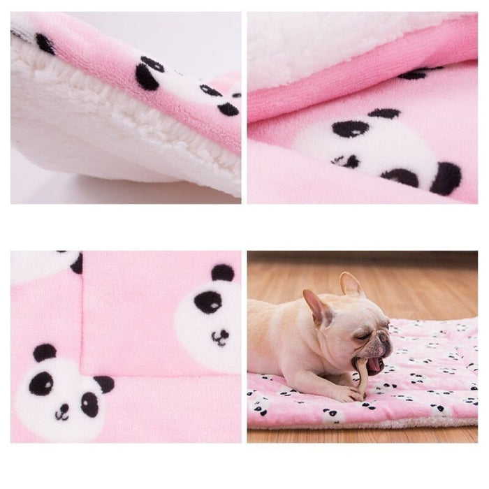 6 Patterns Warm Thick Fleece Breathable Sleeping Pet